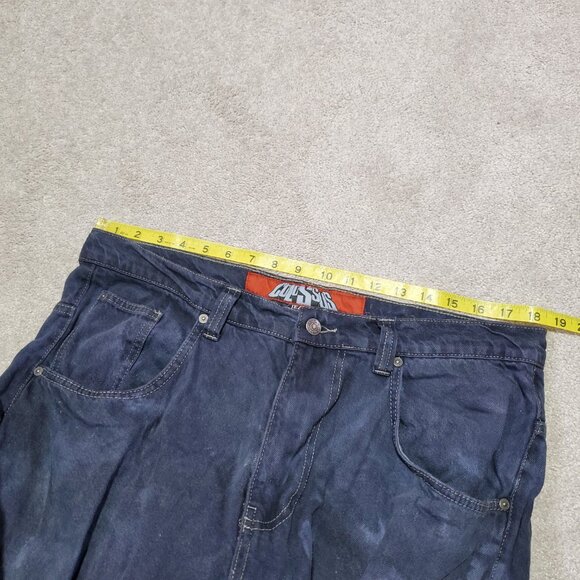 JADED LONDON Low Rise Colossus Fit Jeans Extreme Wide Leg Bleach Dye Men's 36 - Picture 12 of 15